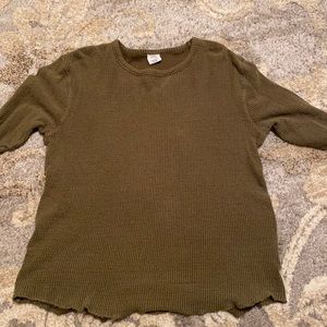 Urban Outfitters Long Sleeve Textured Tee